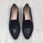 Kate Spade Women’s Crackle Metallic Black Suede Leather Loafers Size 6.5 Photo 1