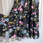 MISA Los Angeles MISA • Anthropologie Aurelia Flouncy Floral Midi Dress maxi black floral linen Photo 9