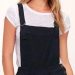 Free People Black Overall Shorts  Photo 0