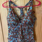 a.n.a  Multicolor Patterned Swim Top Photo 0