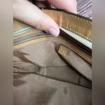 Tusk Woven Tan Shoulder Purse. Photo 6