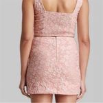 Wild Fable  Light Blush Pink White Floral Notch Front Stretch Mini Skirt Size 16 Photo 2