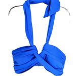 Seafolly Bikini Swimsuit US 4 Blue Halter Bandeau Twisted Hipster Bottom 2 Piece Photo 3