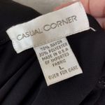 Casual Corner Black Dress Short Sleeves Retro EUC Size L Photo 6