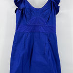 Catherine Malandrino Silk Ruffle Cap Sleeve Dress Size 8 Pleated Mini Cocktail Photo 0