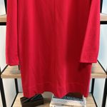 J. Jill Fleece Cowl Neck Dress, MP Red Size undefined Photo 2