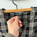 Madewell  Plaid Courtyard Metallic Ruffle Hem Peplum Button Blouse XS Photo 2