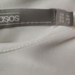 ASOS  White/Black Mini Dress with Lace Up Corset Detail and Balloon Sleeves 6 Photo 8