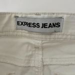 EXPRESS  Cropped Skinny Jeans in White Photo 4
