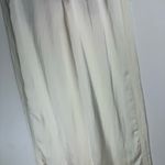 ZARA NWT  The Masculine Low Rise Satin Effect Pants Sz XL Ivory Wide Leg Photo 5