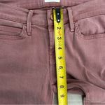 Mother The Rascal Cuff Mid Rise Straight Leg Jeans Rose Mauve Paradise Puff 25 Pink Photo 9