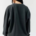 Urban Outfitters  Gray Pink Bow Overdyed Oversized Crew Neck Sweatshirt Size M Photo 2