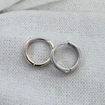 10mm Small Silver Hoop Earrings for Women Photo 2