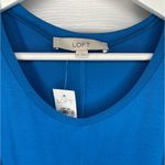 Loft  Sleeveless Swing A Line Dress Electric Blue Size Medium NWT Photo 3