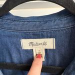 Madewell  Denim Seamed Long Sleeve Mini Dress in Clearfield Wash Photo 4