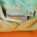 Nickelodeon Blue & Orange Tie Dye Pullover Hoodie Sweater Womens Size XL Photo 3
