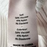 Cinq à Sept Cinq a Sept White Sweater Medium Short Sleeve Ruffle Detail Photo 3