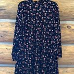 Chris & Carol  Floral Velvet Mockneck Swing Dress Photo 0