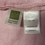 Garnet Hill  100% Linen Pink/Purple Short‎ Sleeve Button Up Shirt Size 4 Photo 8