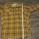 New York Laundry  Women’s Yellow and Black Plaid Shirt, 3/4 Sleeve, Size 3x Photo 3