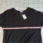 Ecru . Black Dress Ruffle Hem NEW Small Photo 3