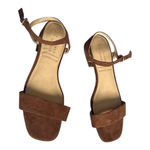 LC Lauren Conrad  Obsidian 7 chocolate Block Heel Sandal ankle strap memo…​ Photo 5