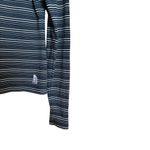 The North Face Top Womens Small Multicolor Stripe Stretch Boat Neck Blouse Photo 4