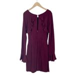 Lulus Favorite Tune Faux Wrap Sweater Dress in Burgundy Size Medium Photo 3