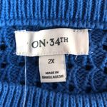 On 34th nwt size 2x Blue Women's sweater Photo 2