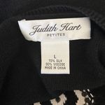 VTG Judith Hart Women Silk Blend Sweater LP Black Sequins Geometric Mature Boho Size L Photo 1