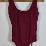 Kona Sol  Burgundy One Piece Swimsuit Photo 0