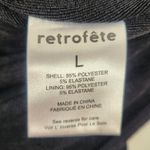 Retrofête Retrofete Zelia Bodysuit Black Deep V Long Sleeve Thong Size Large NWT Photo 7