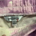 Wildfox Lounge Set Tie Dye Stars in Purple & White Sz L NWT Sweatshirt & Shorts Photo 11