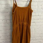 Aerie  bronze terry cloth activewear pocket dress size small retro athleisure Photo 4