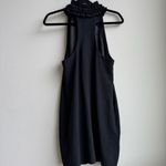 Robert Rodriguez  Silk Black Halter Neck Ruffle Bubble Mini Dress Size 4 Small Photo 4