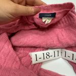 J.Crew  Sweater Womens X Small Pink Cable Knit Wool Blend Angora Rabbit Cashmere Photo 3