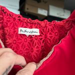 For Love & Lemons Chianti Off Shoulder Ruffle Red lace mini dress XS Photo 5