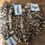 Jessica Simpson NWT Faux Leopard Fur Hat Lot Photo 0