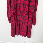 Torrid [] Disney Red Black Mickey Mouse Tartan Plaid Button Front Shirt Dress 5X Photo 6