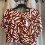 Banana Republic  linen blend tied hem top Photo 1