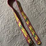 Preppy FlipFlop D ring RibbonBelt Small Douglas Paquette RI pink yellow M Photo 0