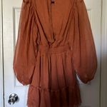 Lime Lush Boutique Burnt Orange Dress Photo 3
