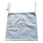 Elaine Turner White Dust Bag Pink Drawstring 20x20 Preowned Photo 5