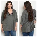Chris & Carol NWT Embellished neckline top Photo 2