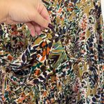 Bohme  Botanical Print Button Up Long Sleeve Boho Blouse Women's Size XL Photo 2
