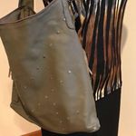 Carla Mancini purse Olive green silver hardware like new Photo 1