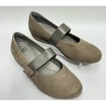 Dansko  Kendra Mary Jane Shoes Size EU 40 US 9.5-10 Taupe Milled Nubuck Wedge Photo 1