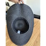 Women’s Wide Brim Hat With Bow Breathable Sunscreen Travel Sunshade Foldable Black Photo 2