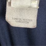 Vintage Taurus II Dress 1970s Navy Blue Red Belt Long Sleeves Button Photo 11