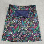 Talbots Womens Skirts 12 Green Blue Paisley Pencil Straight Stretch Lot of 2 Photo 9